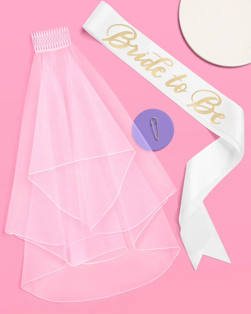 The Remix Kit - bride to be sash + veil xo, Fetti