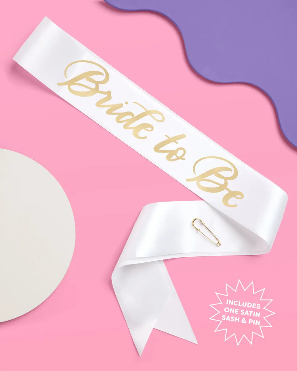 The Remix Kit - bride to be sash + veil xo, Fetti