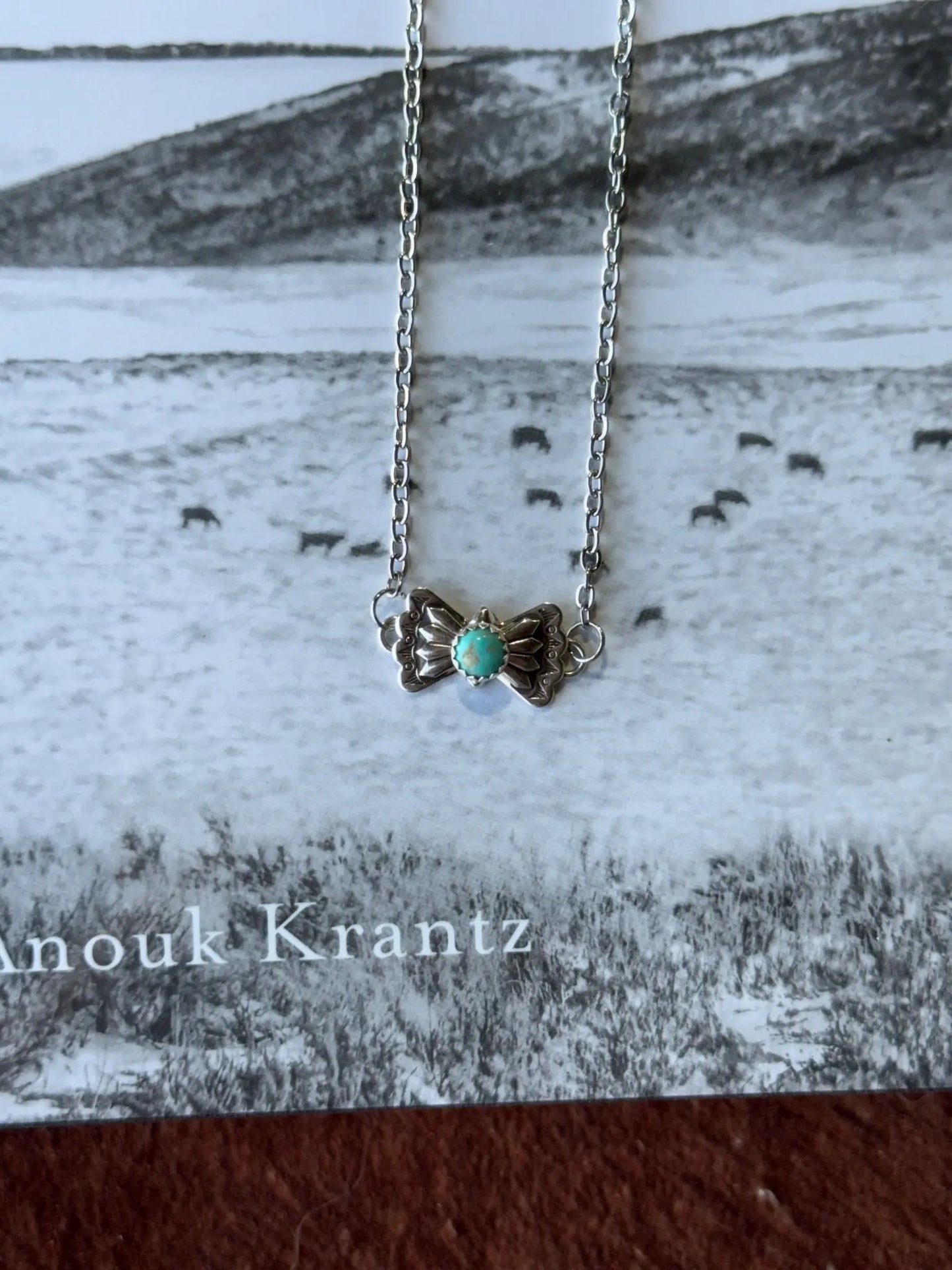 Turquoise Butterfly Concho Chain Necklace Wild Junkie