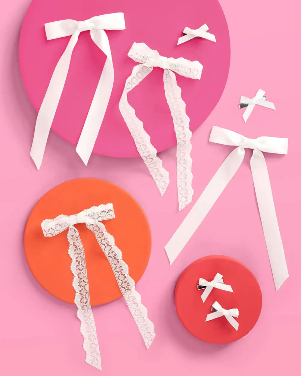 Tying the Knot Bow Set - set of 8 hair bows xo, Fetti