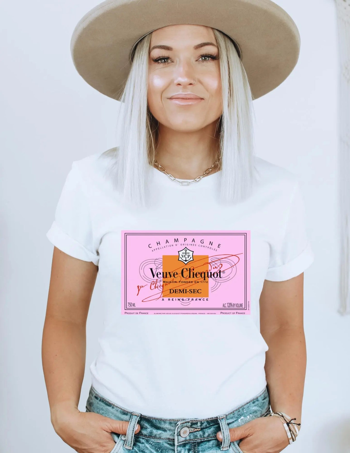 Veuve Rose Short Sleeve Tee Printify