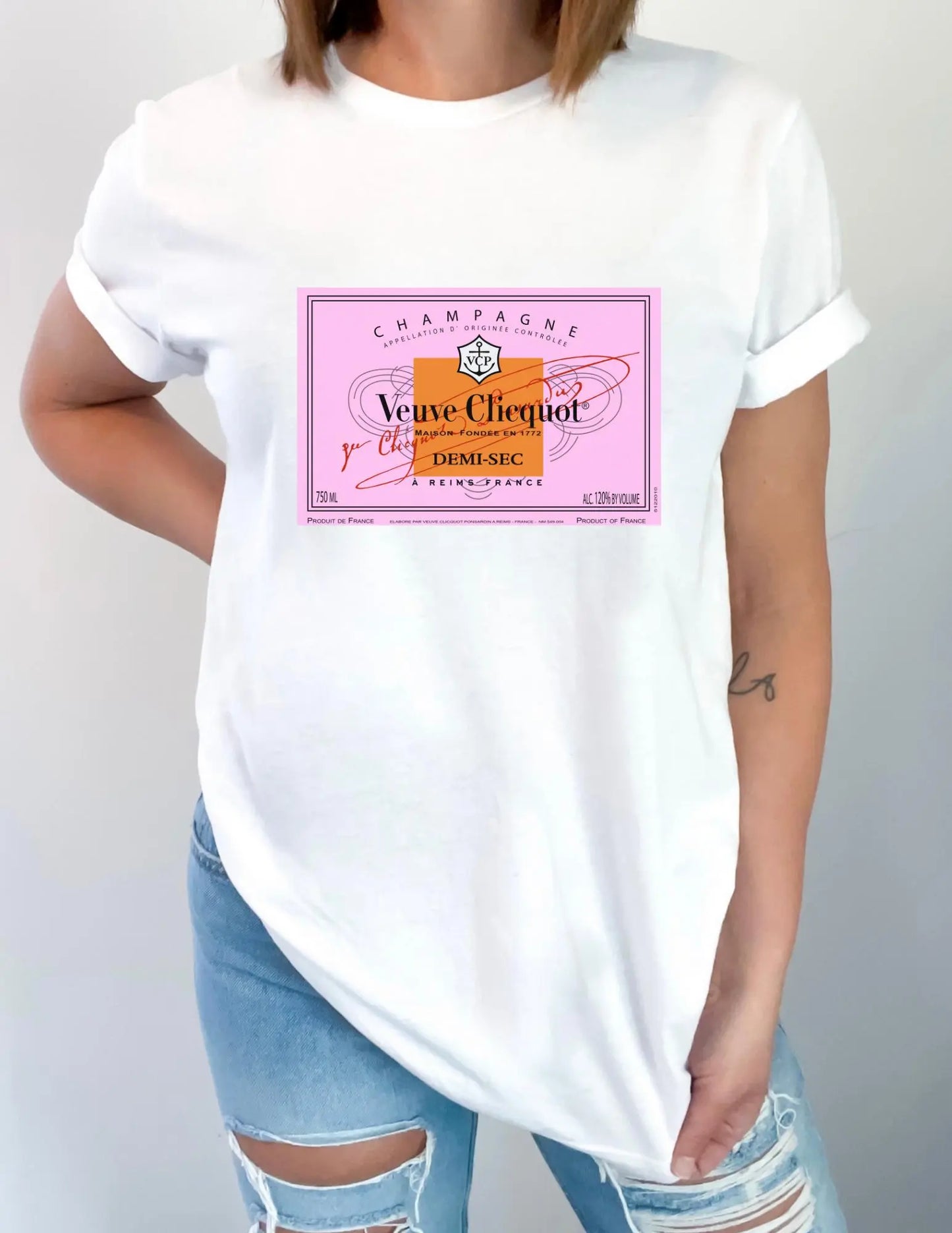 Veuve Rose Short Sleeve Tee Printify