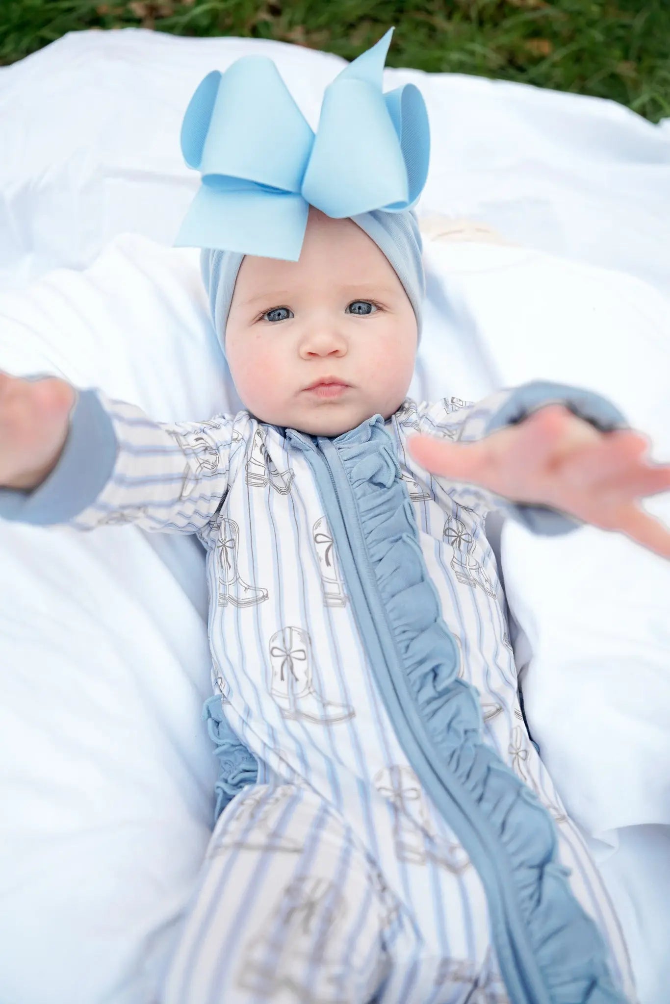 Western Blues Striped - Bamboo Sleeper KenzKustomz