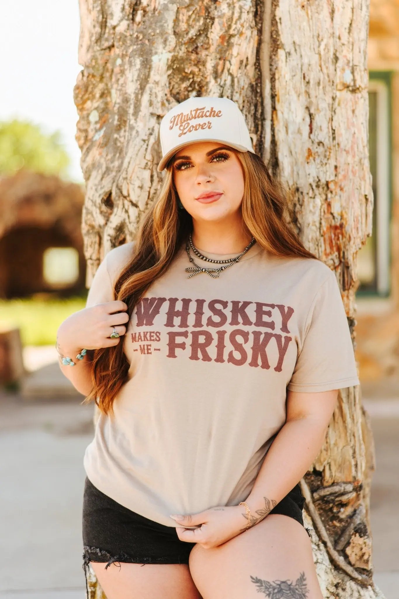 Whiskey Makes Me Frisky Graphic Tee Wild Junkie