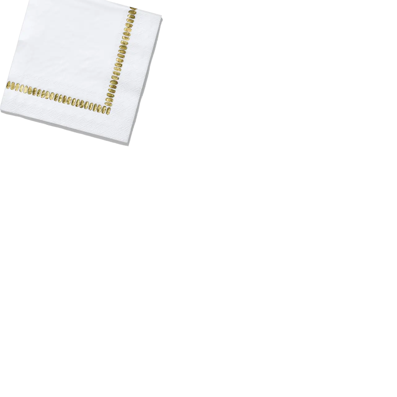 White Brushstroke Cocktail Napkins (25 per pack) Coterie