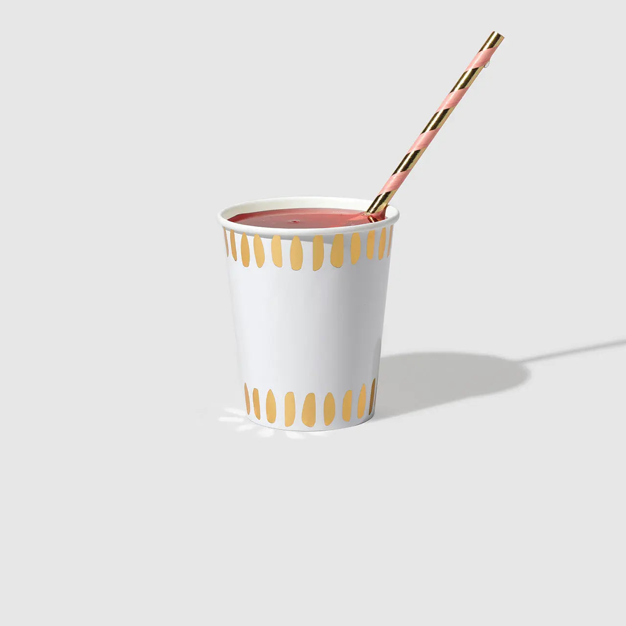White Brushstroke Cups (10 per pack) Coterie