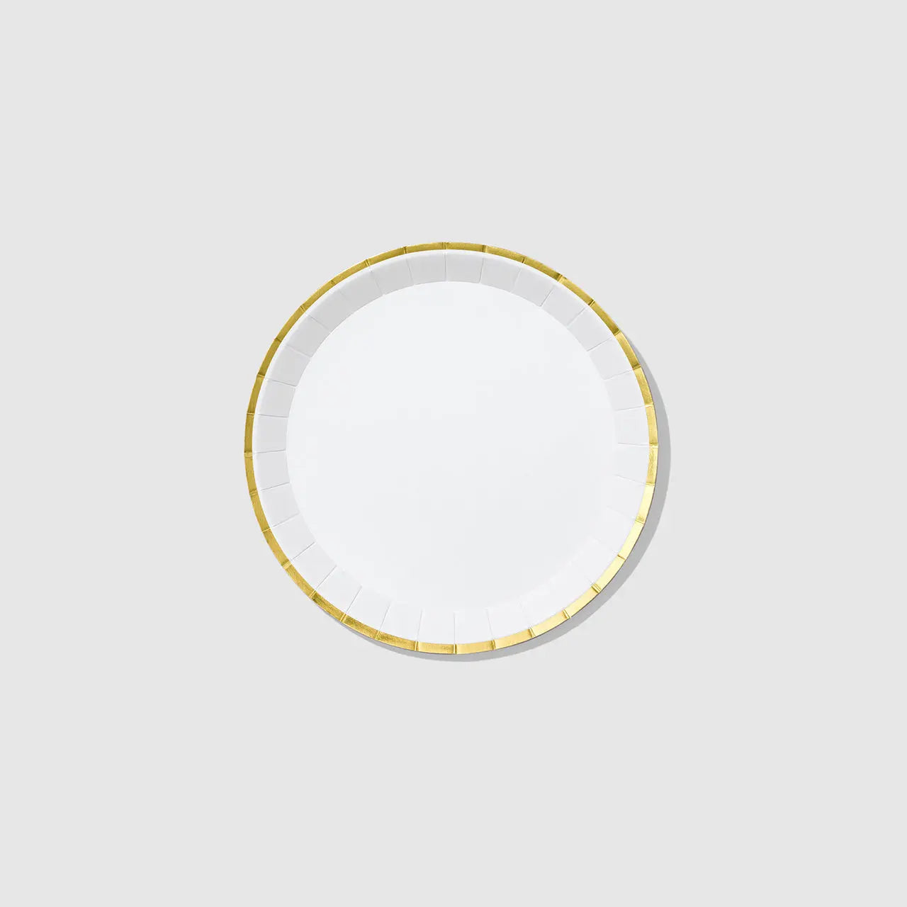 White and Gold Classic Small Plates (10 per pack) Coterie