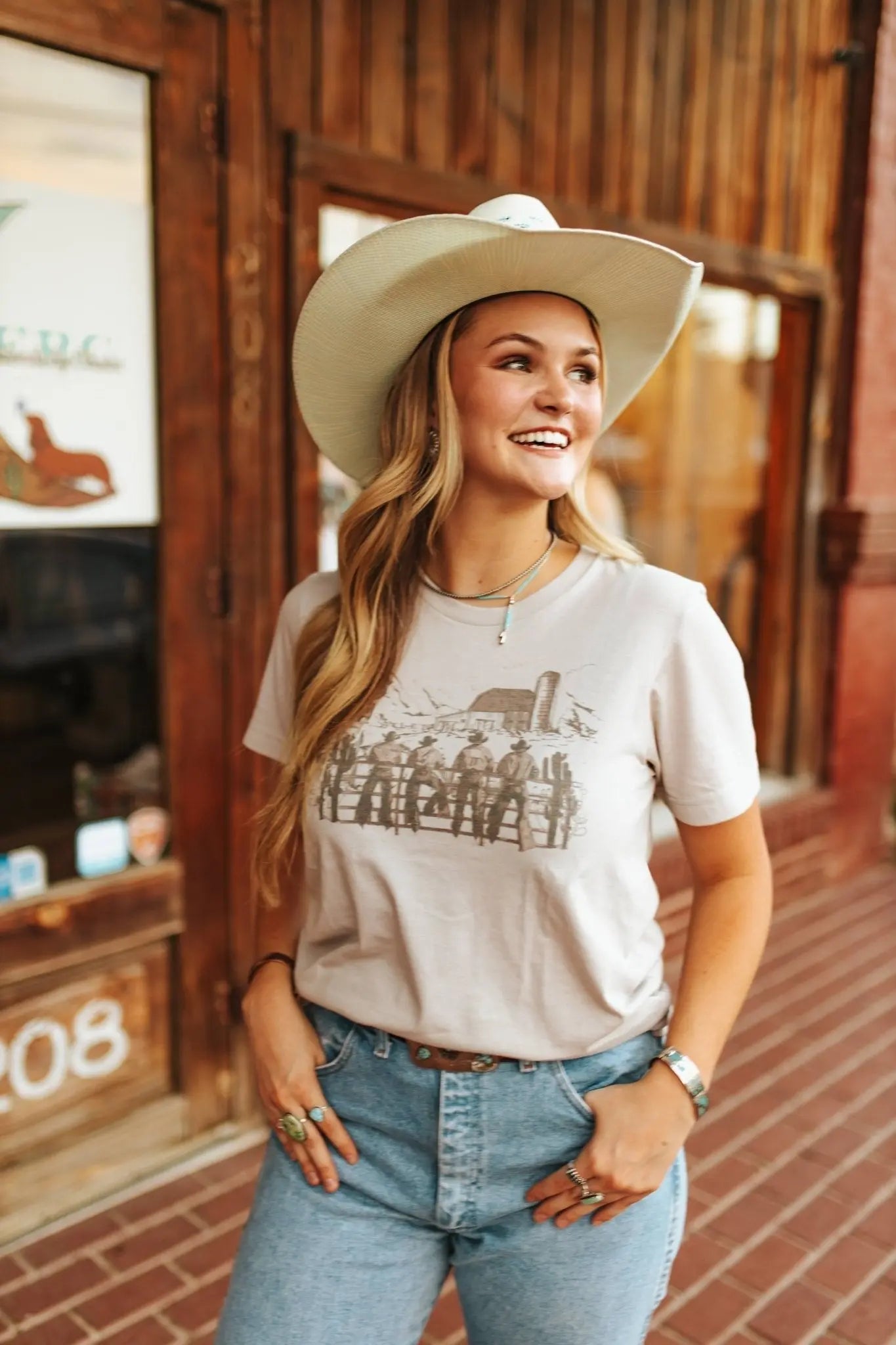 Wild West Cowboys Scene Graphic Tee Wild Junkie