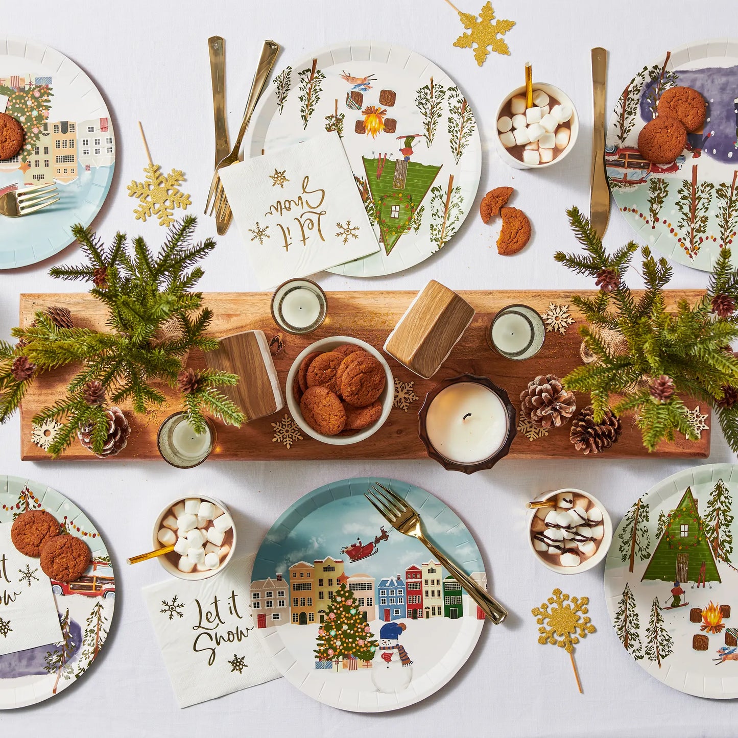 Winter Wonderland Large Plates (10 per pack) Coterie