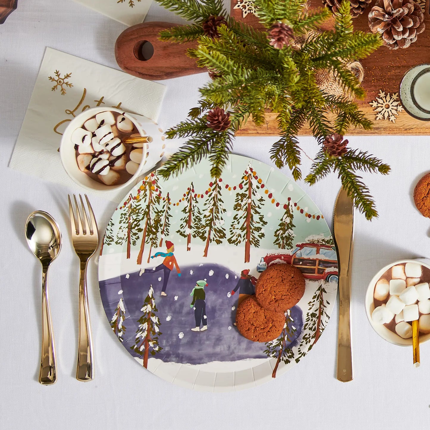 Winter Wonderland Large Plates (10 per pack) Coterie