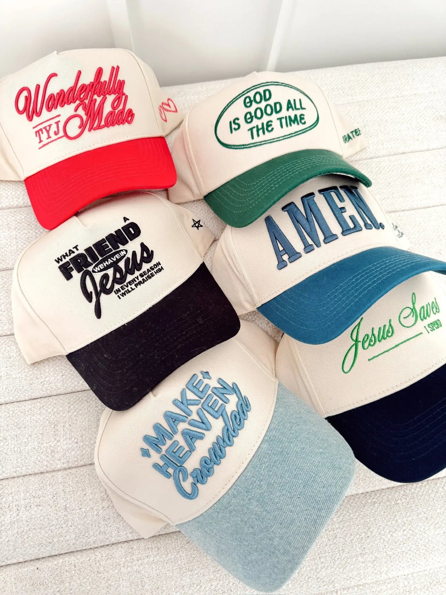 Wonderfully Made - Hot Pink Vintage Trucker Hat KenzKustomz