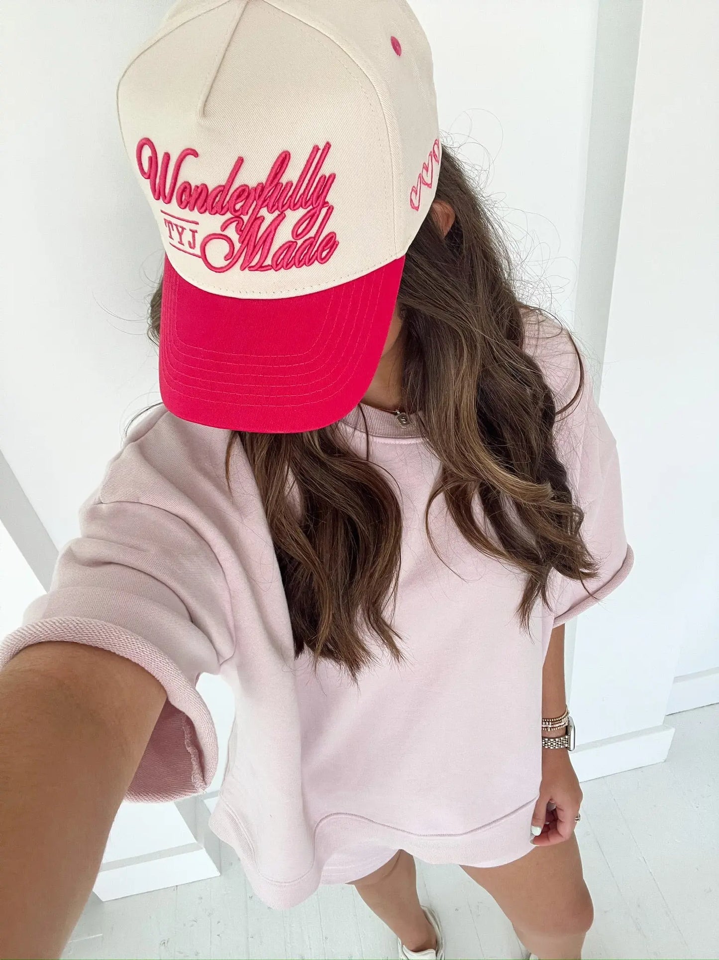 Wonderfully Made - Hot Pink Vintage Trucker Hat KenzKustomz