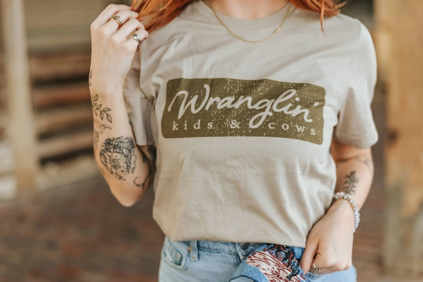 Wranglin Kids & Cows Graphic Tee Wild Junkie