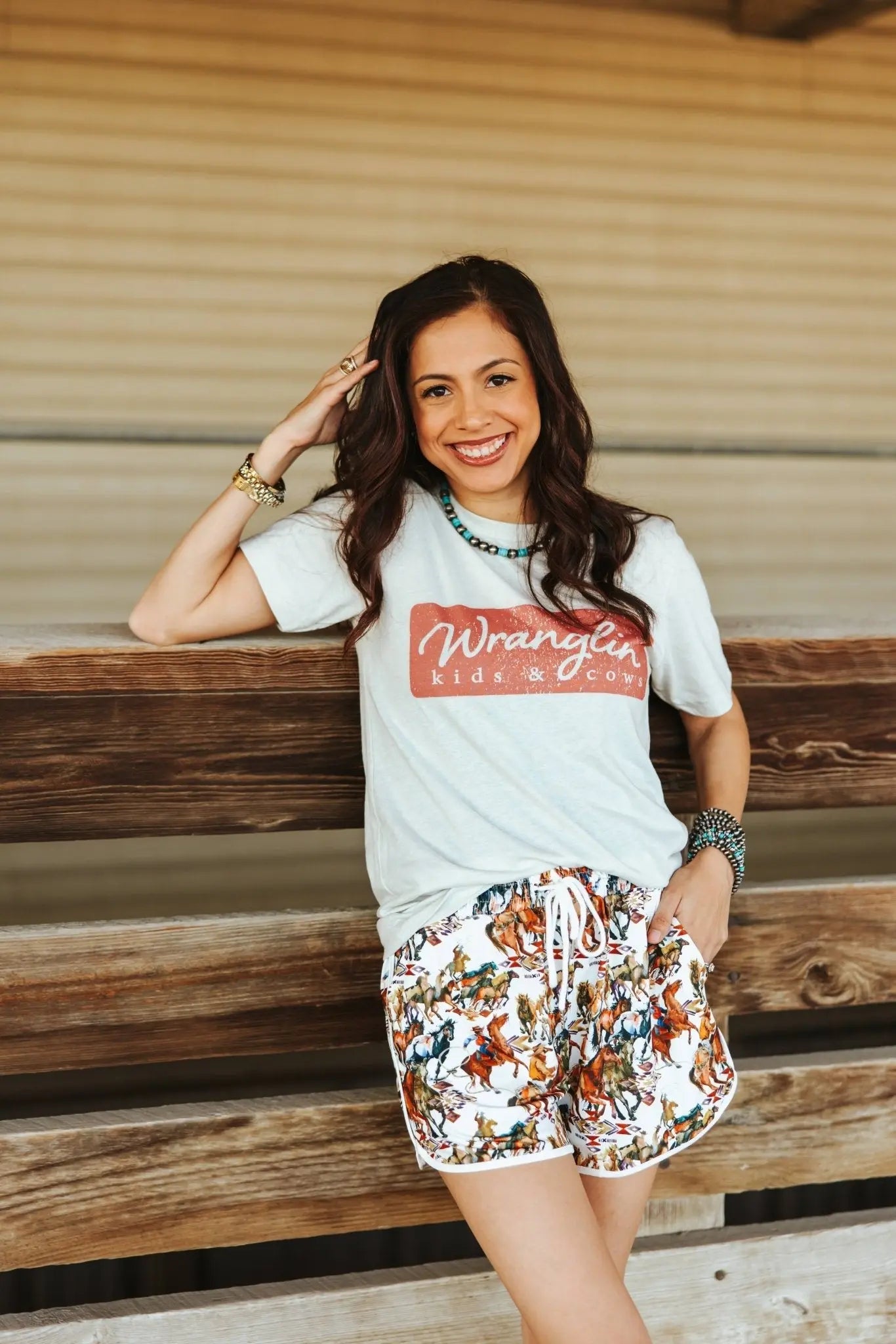 Wranglin Kids & Cows Graphic Tee Wild Junkie