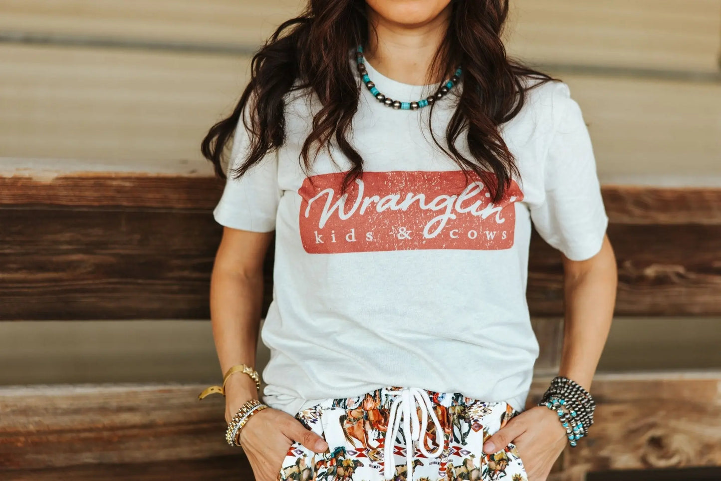 Wranglin Kids & Cows Graphic Tee Wild Junkie