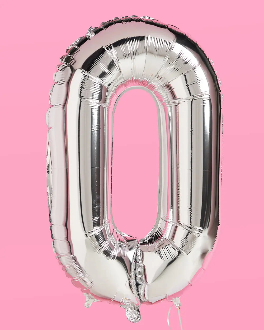 XL Number Balloon - 40" silver foil balloon xo, Fetti