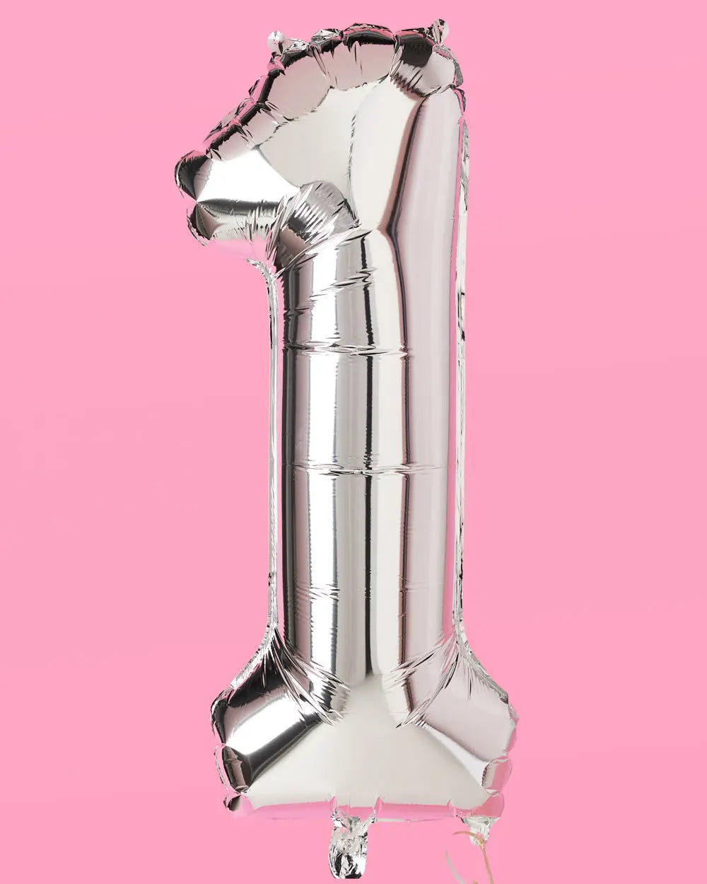 XL Number Balloon - 40" silver foil balloon xo, Fetti