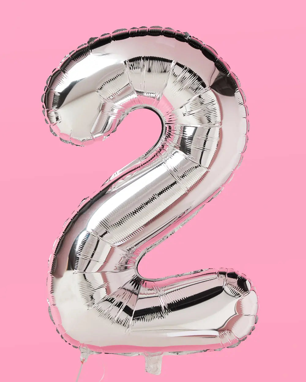 XL Number Balloon - 40" silver foil balloon xo, Fetti