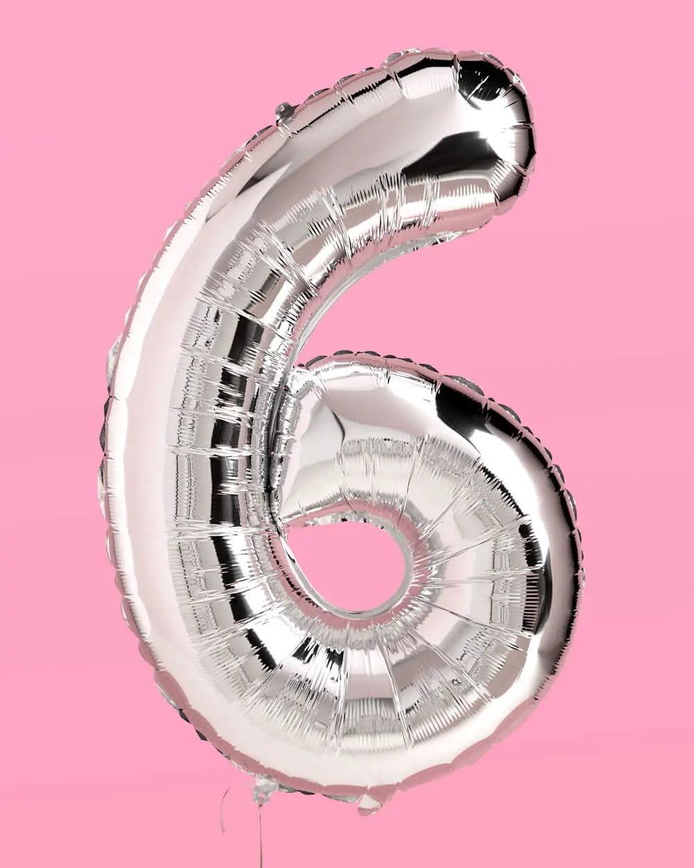 XL Number Balloon - 40" silver foil balloon xo, Fetti