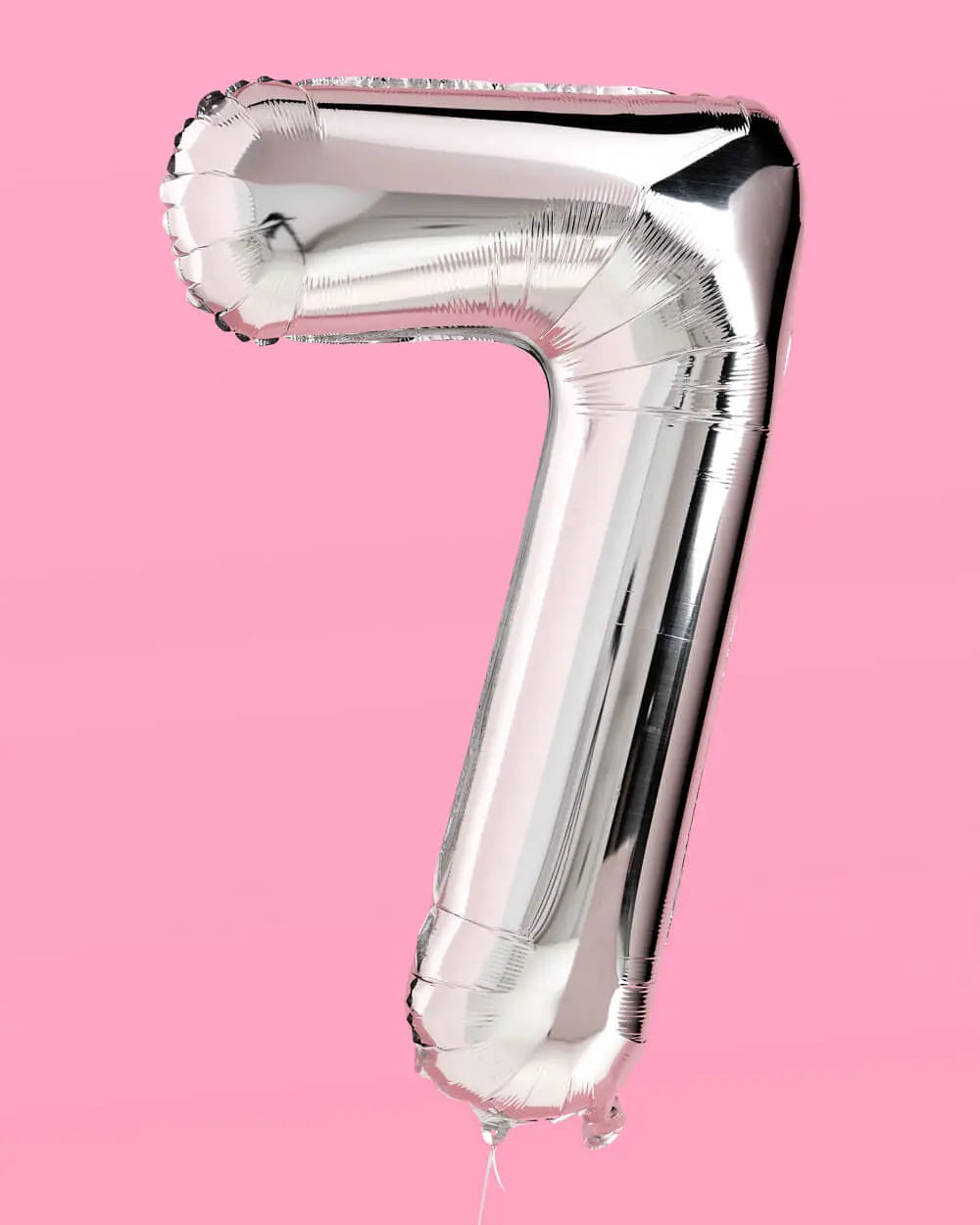 XL Number Balloon - 40" silver foil balloon xo, Fetti