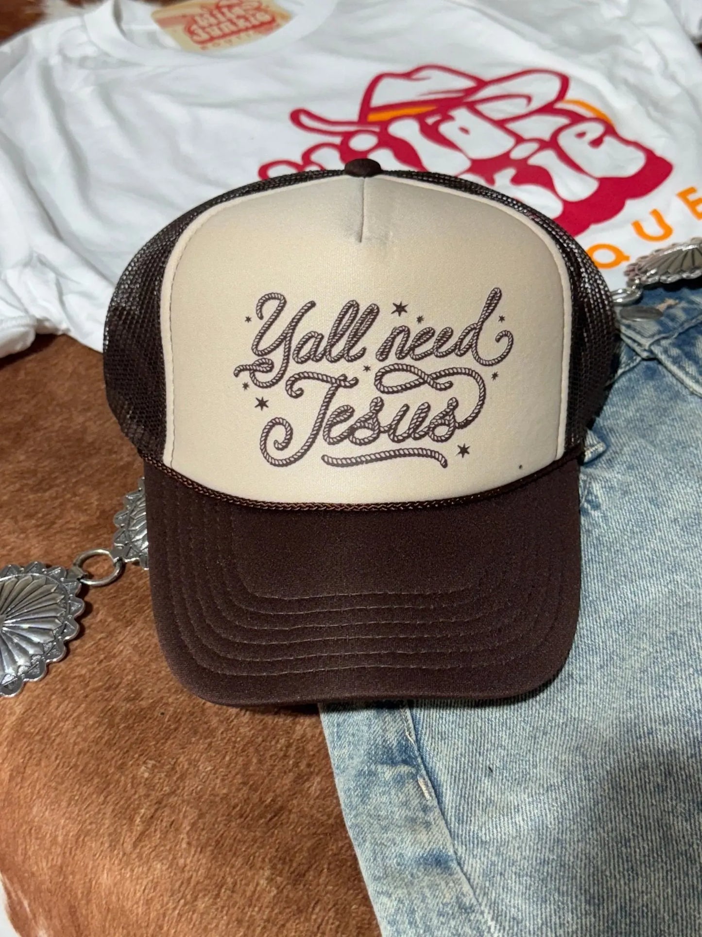 Y'all Need Jesus Trucker Hat Wild Junkie