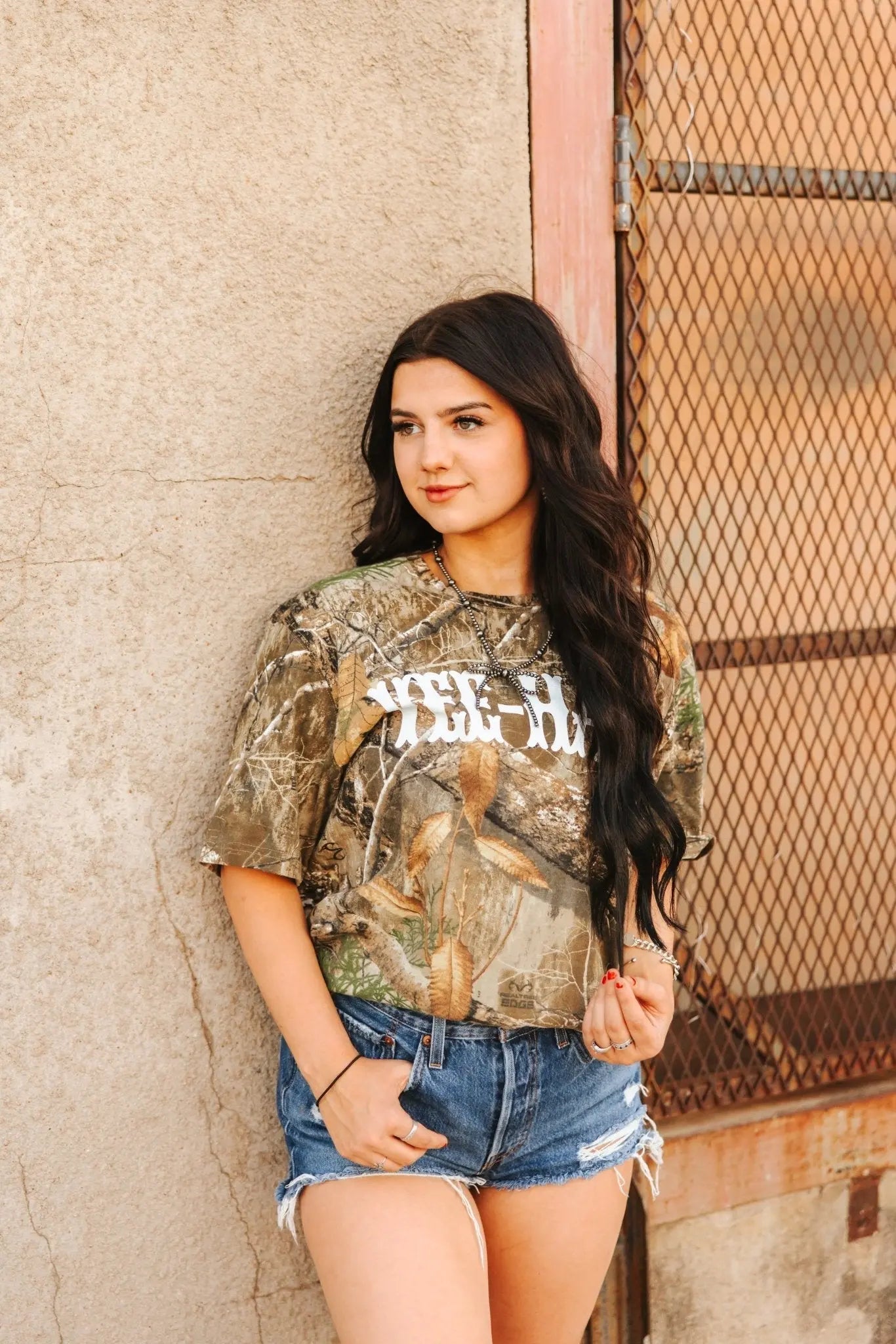 Yee-Haw Tree Camo Graphic Tee Wild Junkie