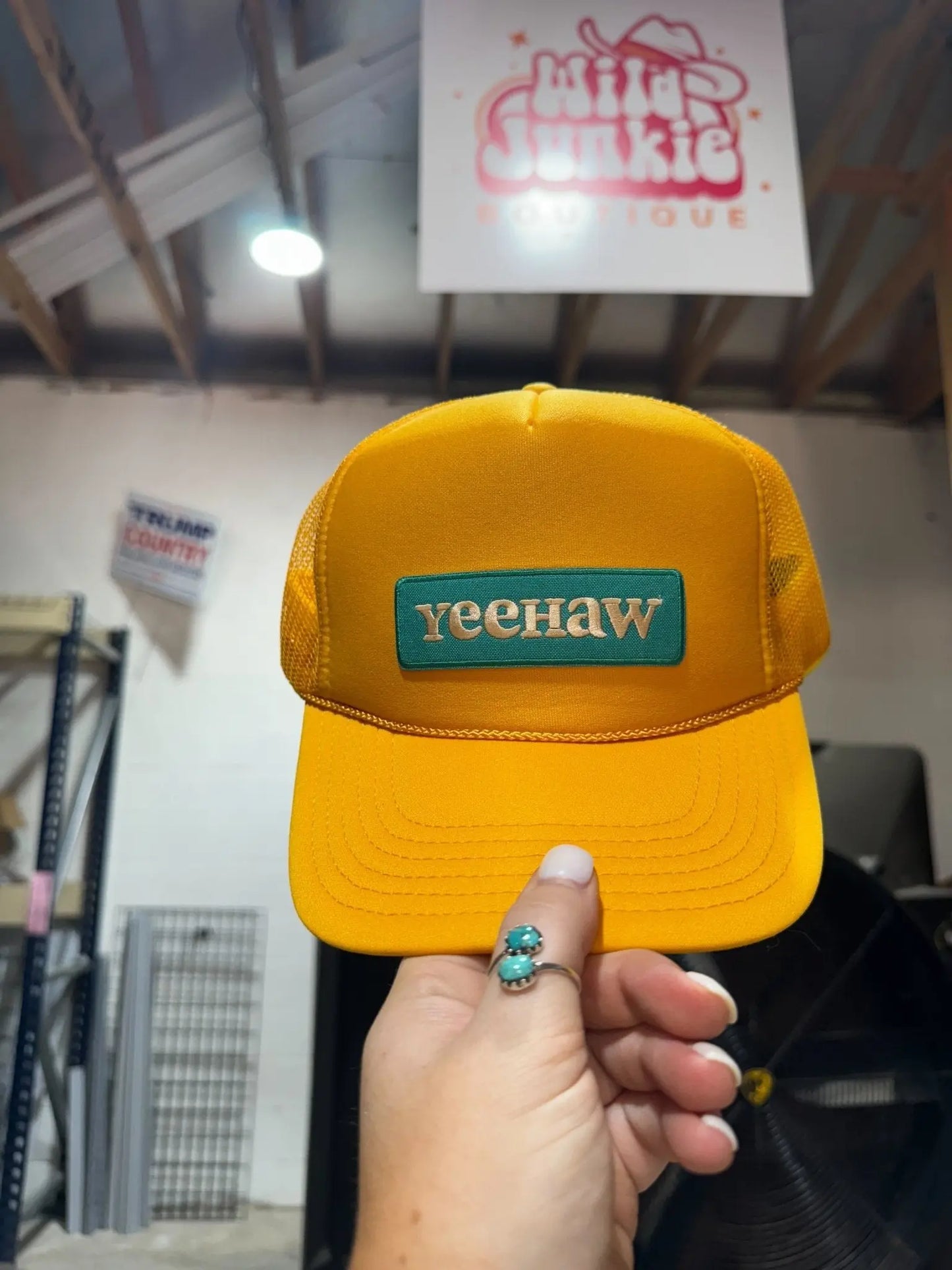 YeeHaw Patch Trucker Hat Wild Junkie