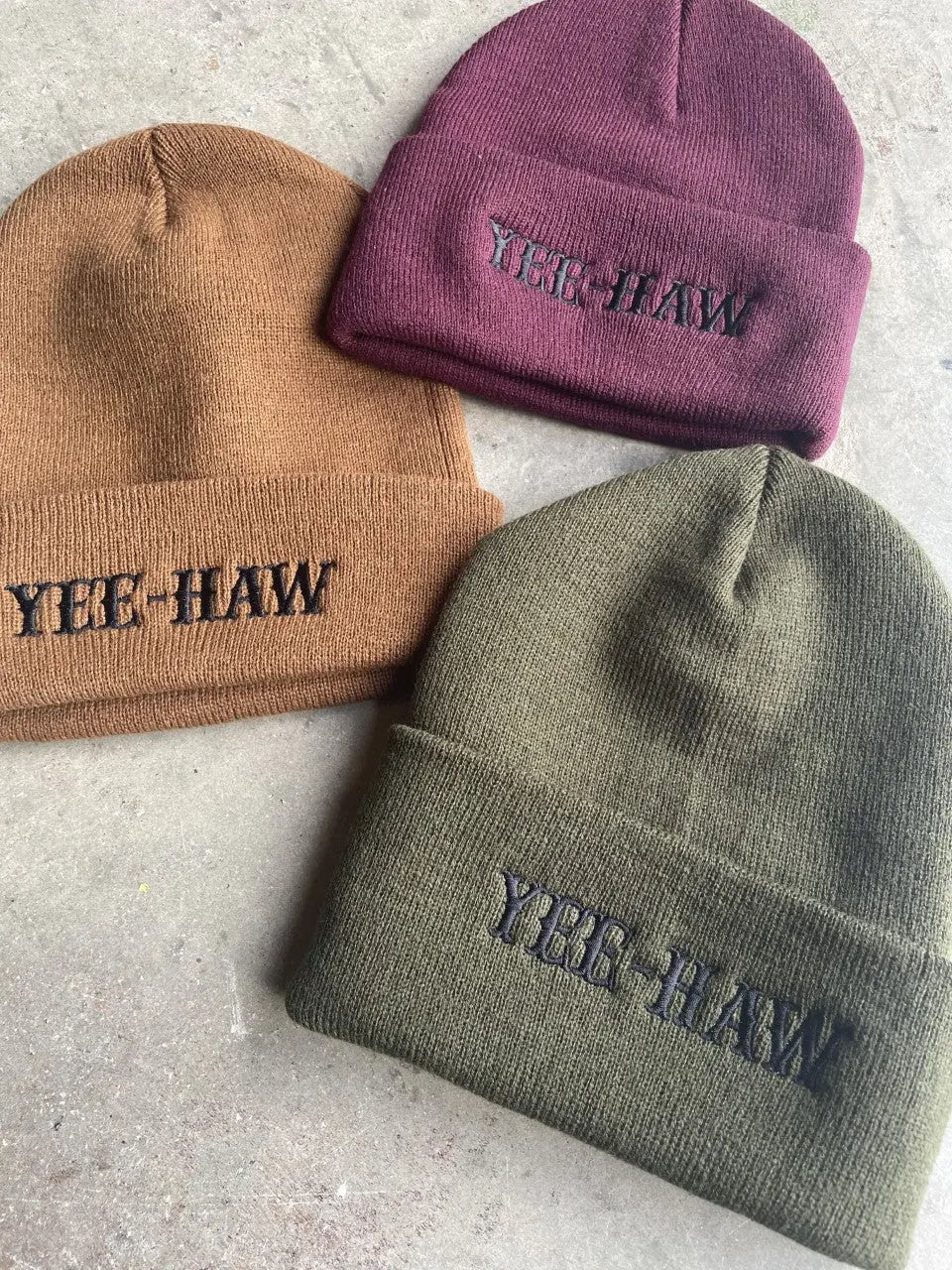 Yeehaw Knit Embroidered Beanie Wild Junkie