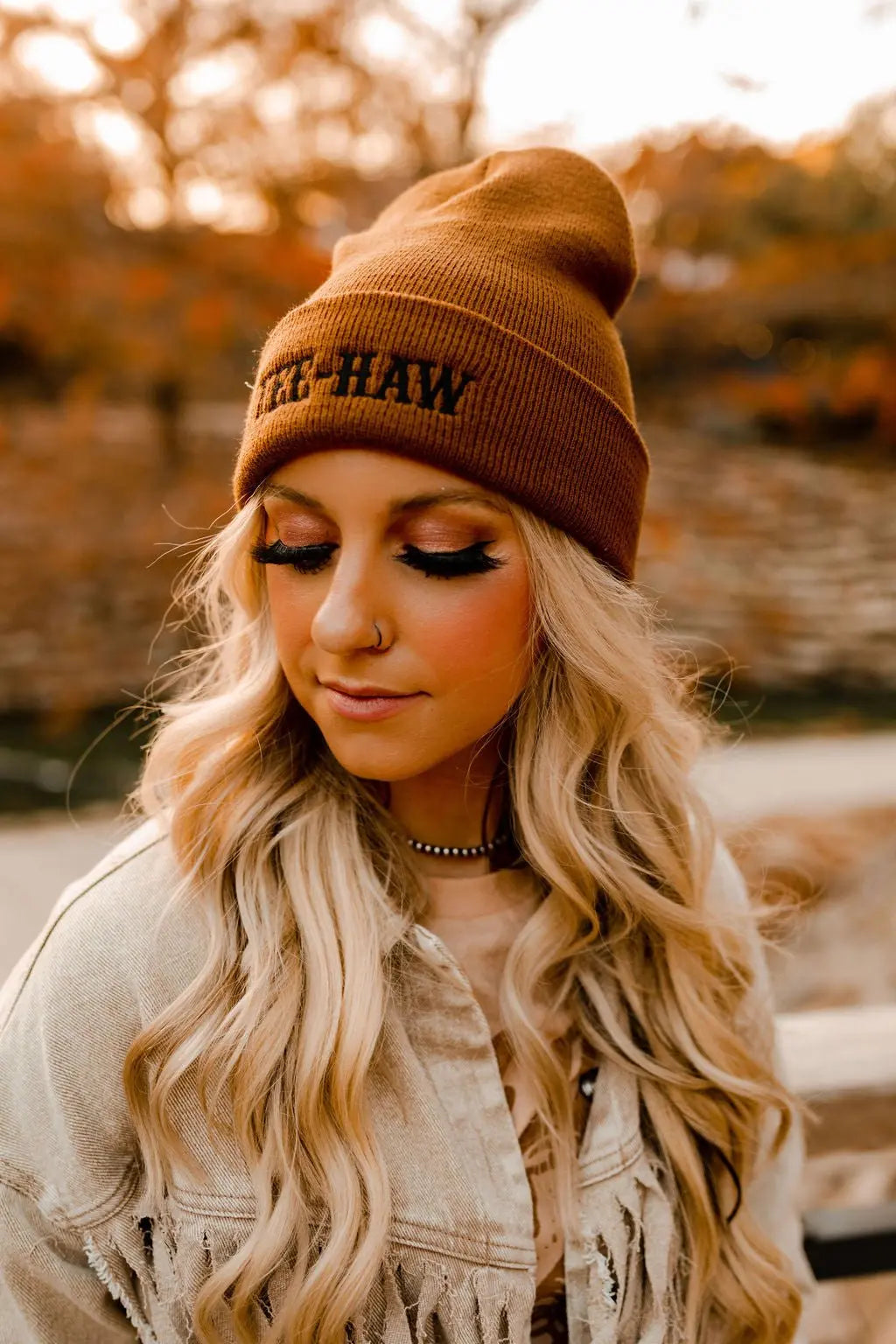 Yeehaw Knit Embroidered Beanie Wild Junkie