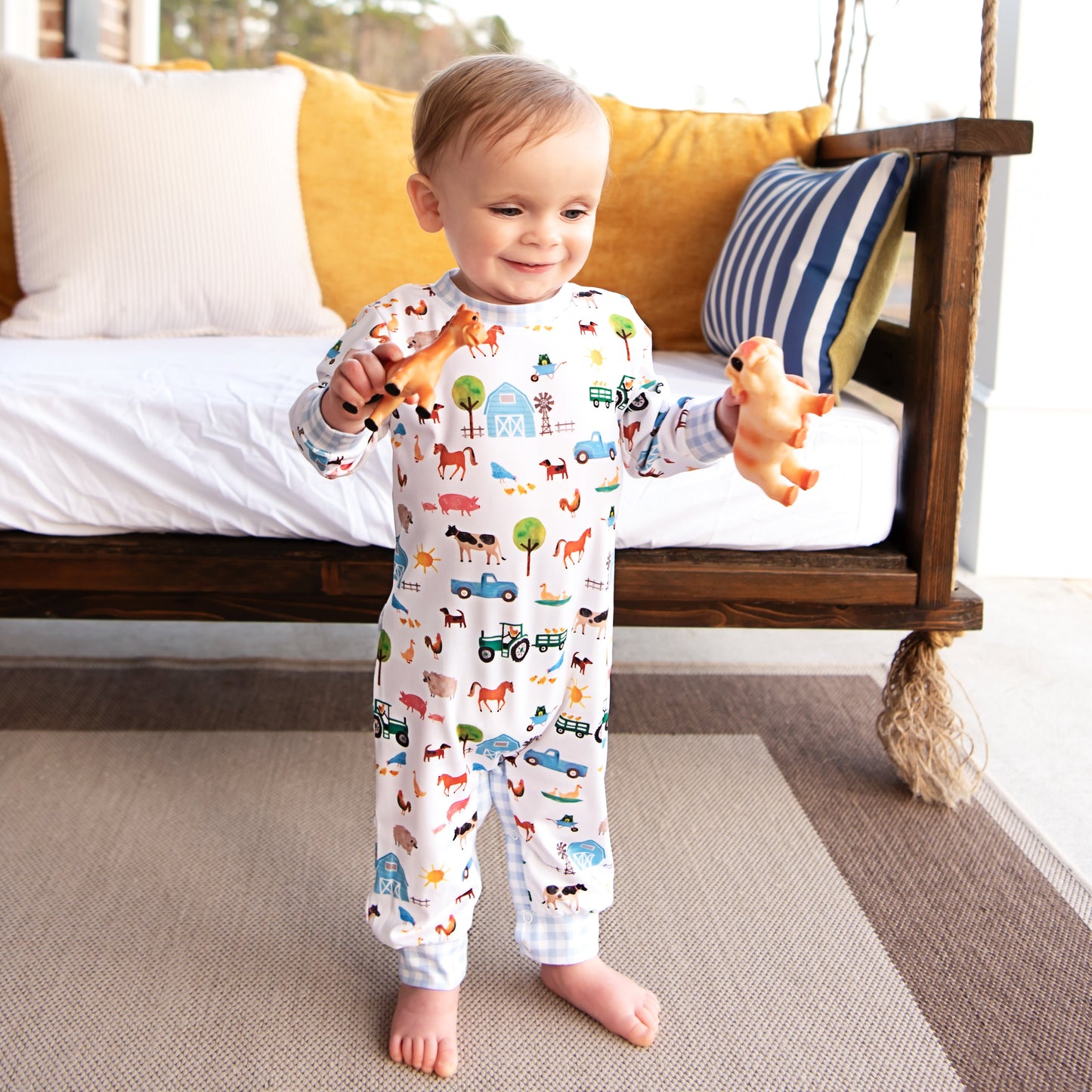 Farm Truck Romper - Latchkey