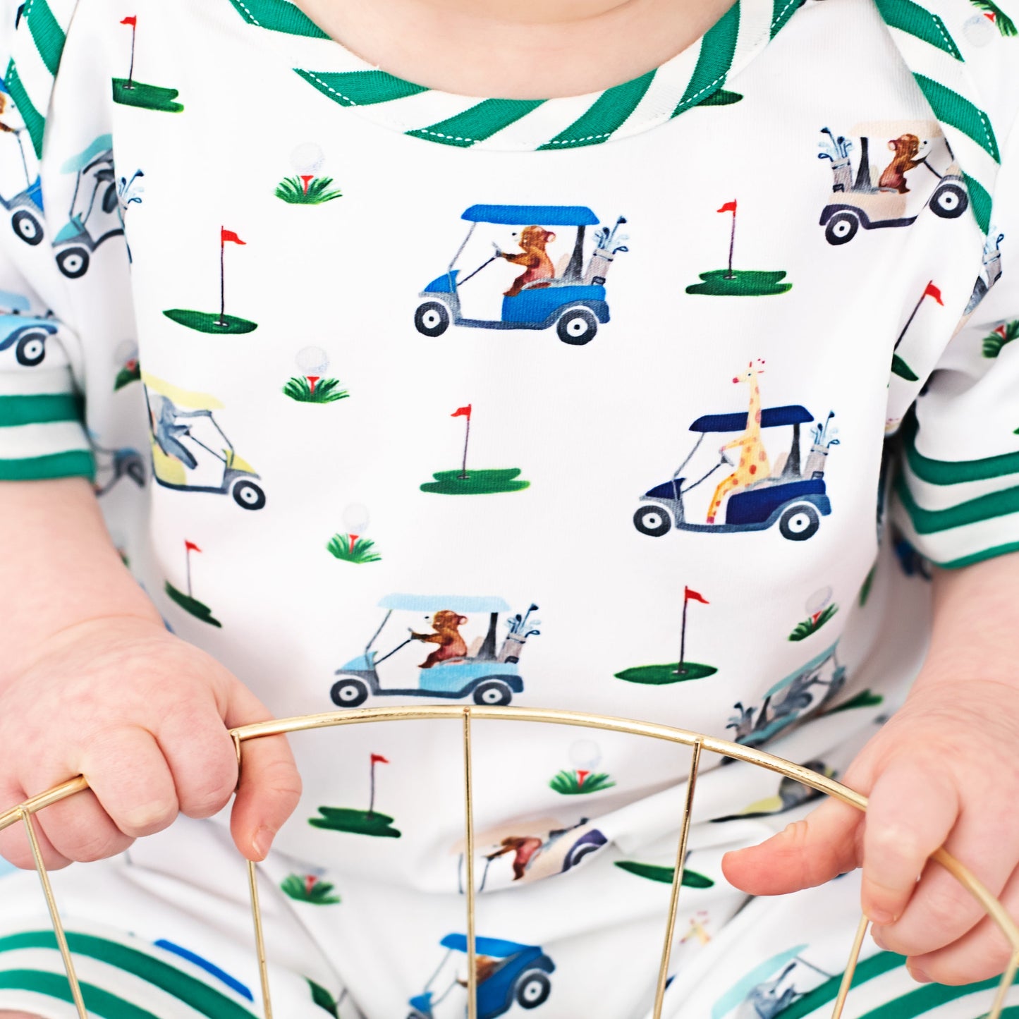 Boys Fairway Shortie Golf Romper - Latchkey