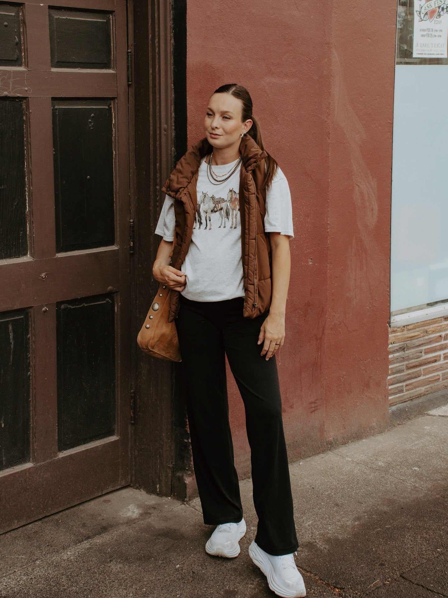 Saddled Horses Graphic Tee