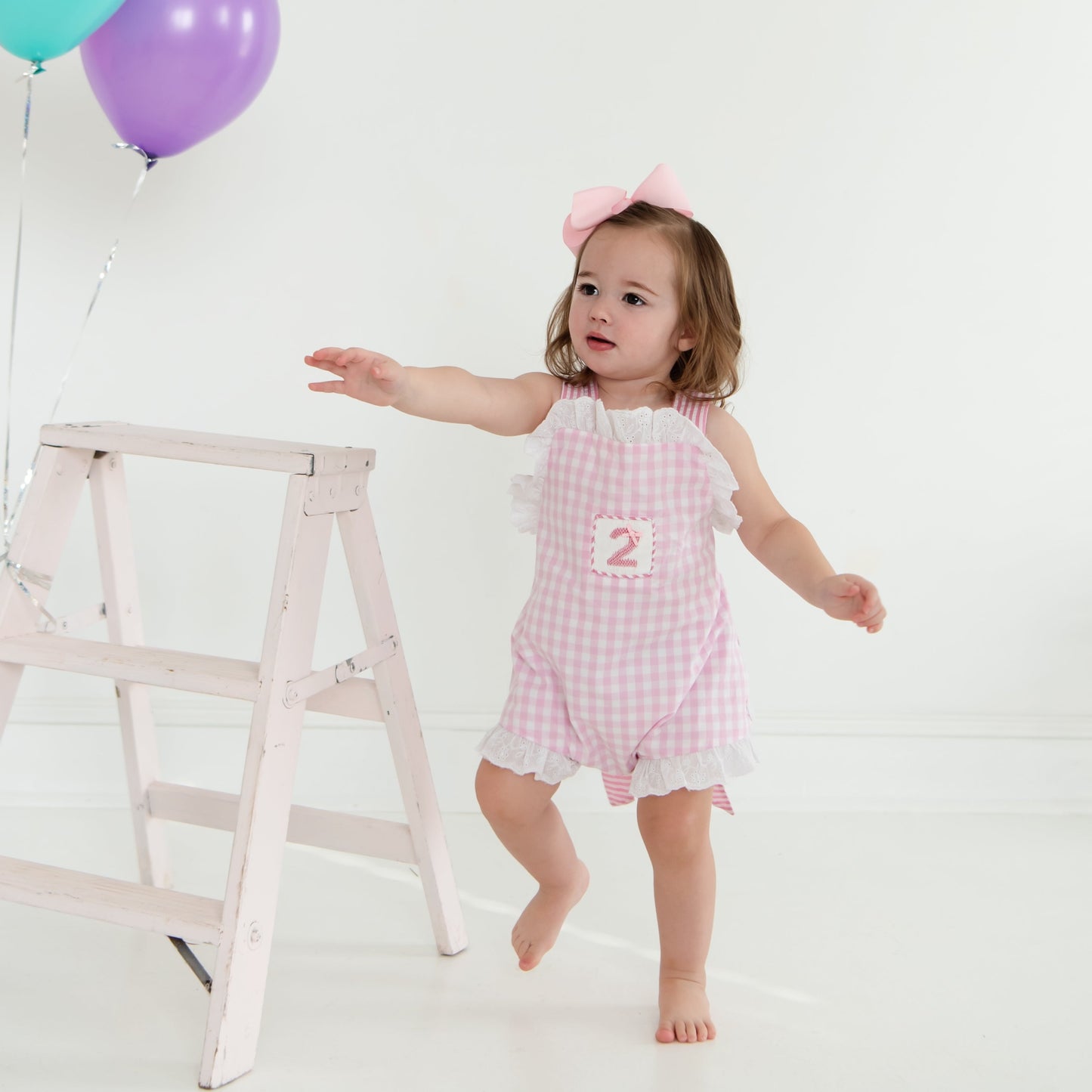 Girls Second Birthday Smocked Bubble - Latchkey