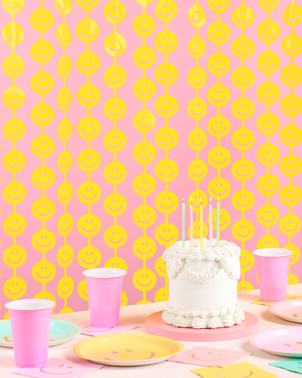 Smiley Curtain - matte foil curtain