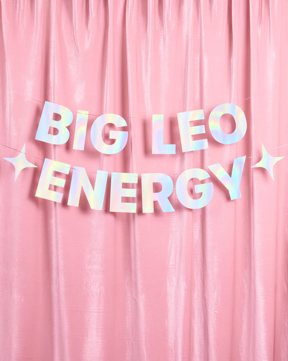 Big Leo Energy Banner - iridescent foil banner