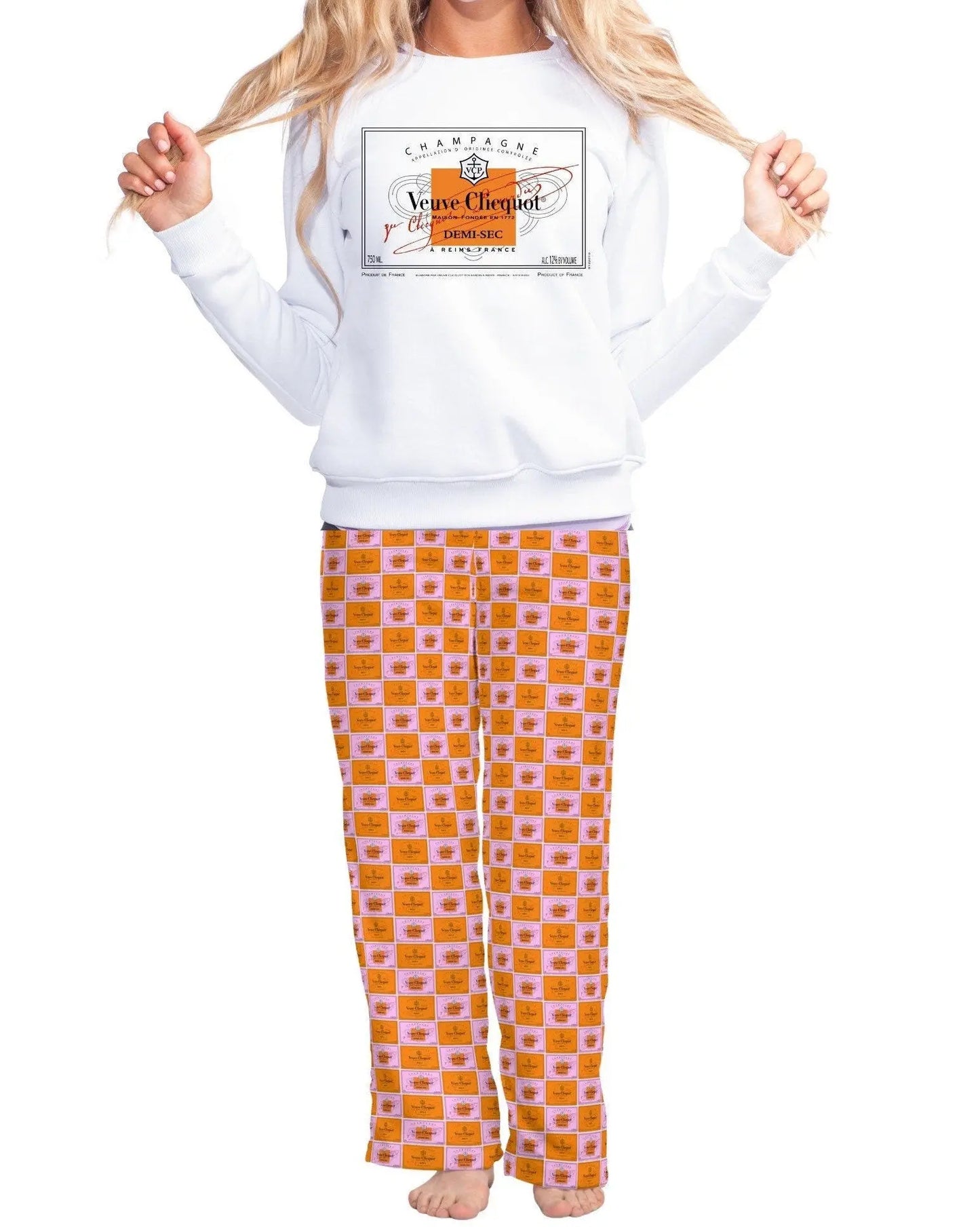 Champagne Orange Label Veuve Sweatshirt Latchkey