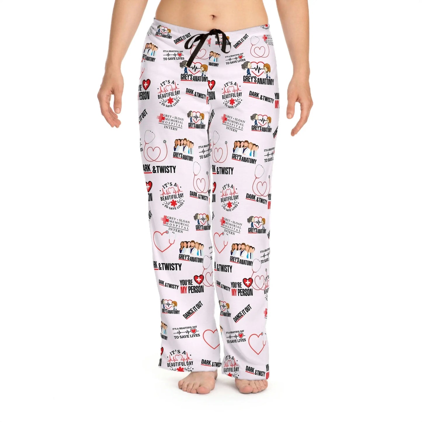 Greys Anatomy Women's Pajama Pants PJ Bottoms Valentines gift for her gift for mom wife girlfriend Greys Anatomy Fans Youre my person Latchkey