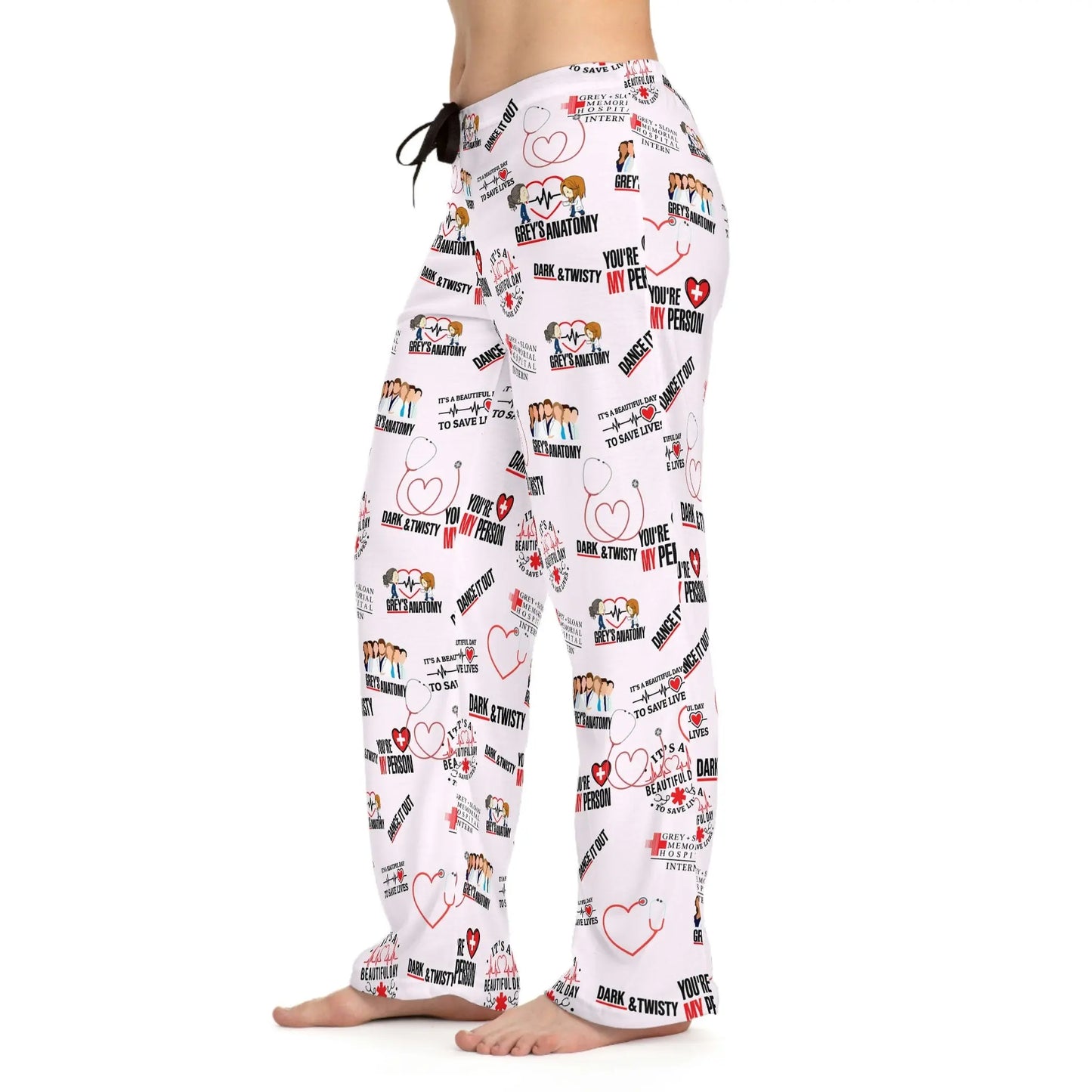 Greys Anatomy Women's Pajama Pants PJ Bottoms Valentines gift for her gift for mom wife girlfriend Greys Anatomy Fans Youre my person Latchkey