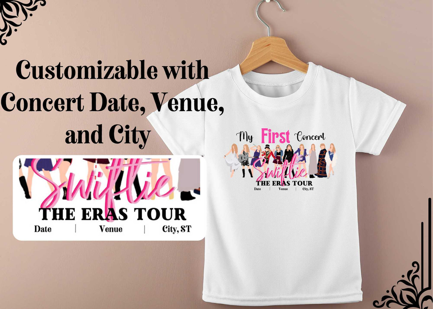 My First Swiftie Concert Kids T-Shirt Latchkey