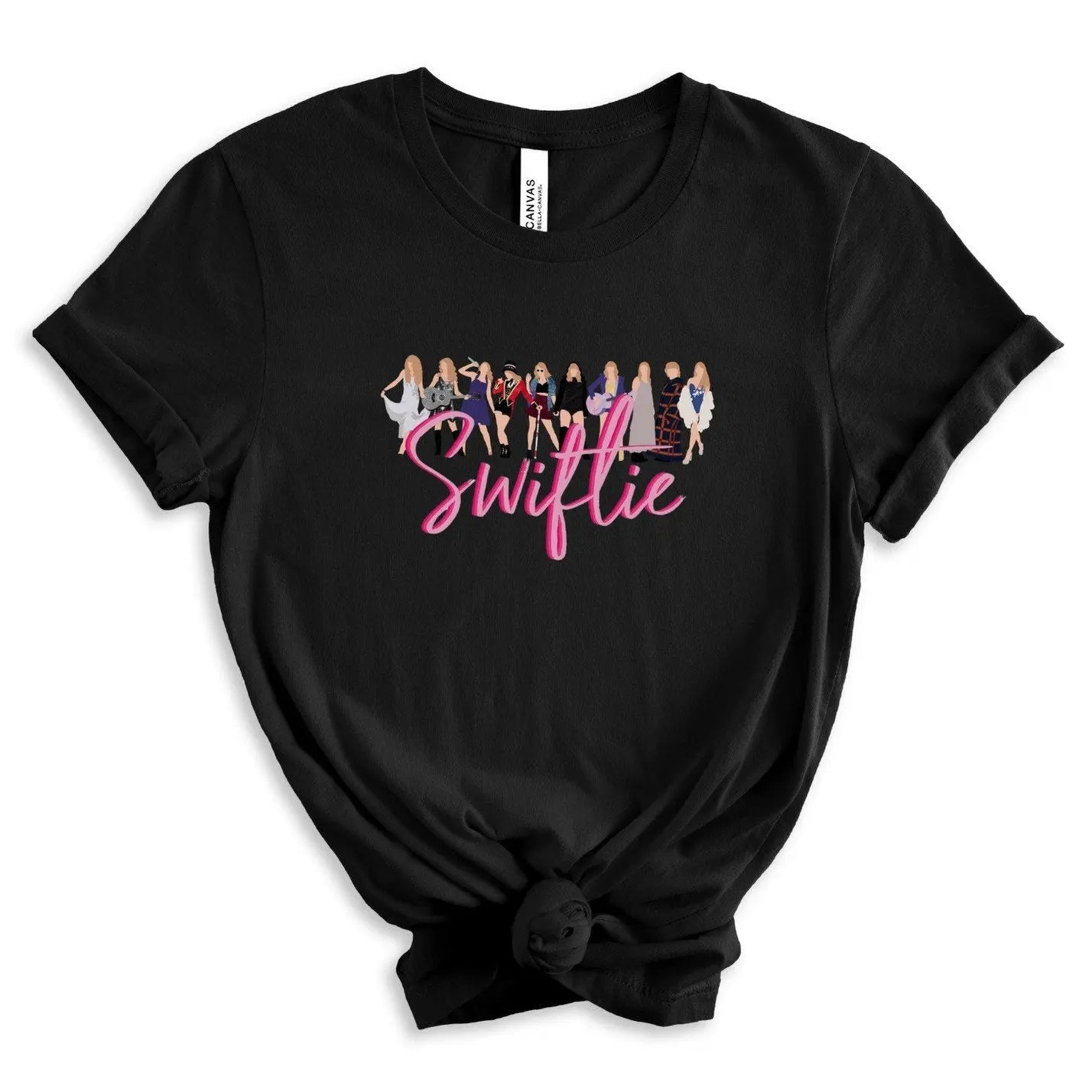 Swiftie Eras Unisex T-Shirt, Perfect for Valentines Day, Swift theme birthday or slumber parties, or pair with TS Concert tix! Latchkey