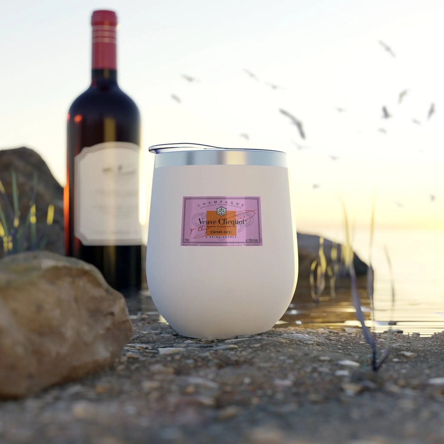 Veuve Champagne Copper Vacuum Insulated Tumbler, Perfect for Bachelorette or Bridesmaids Gifts, and matching girls trip cocktails Latchkey