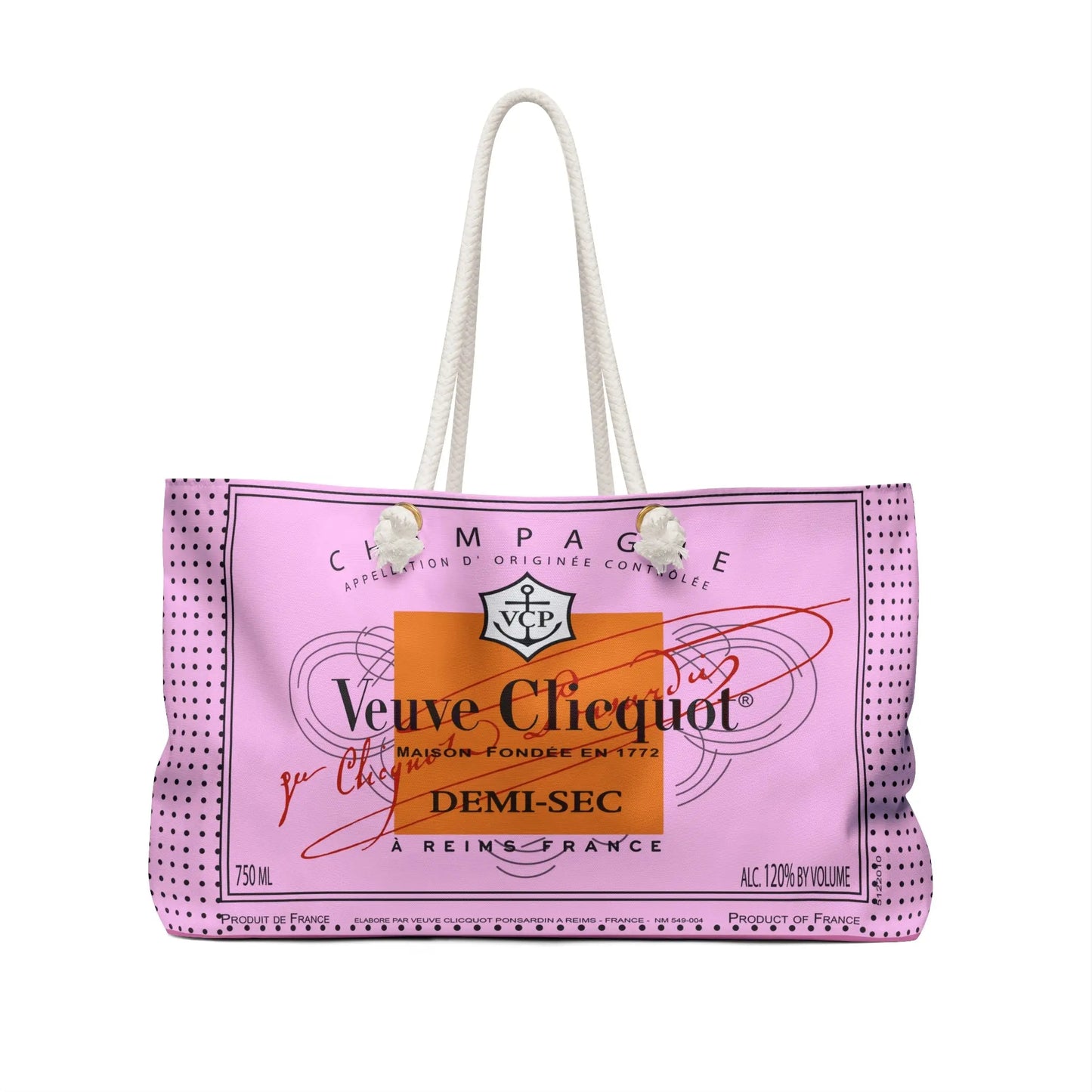 Veuve Weekender Overnight Bag Printify