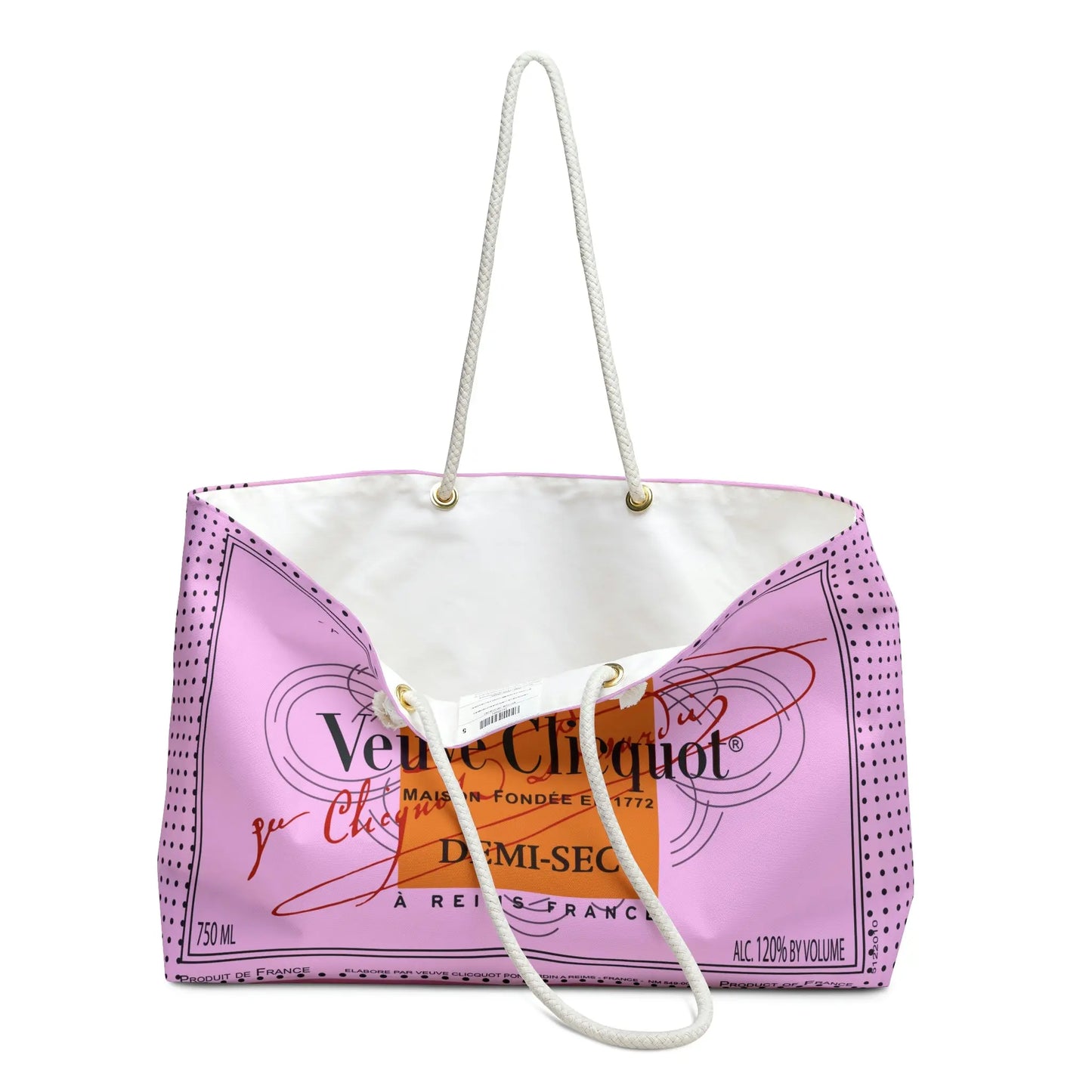 Veuve Weekender Overnight Bag Printify