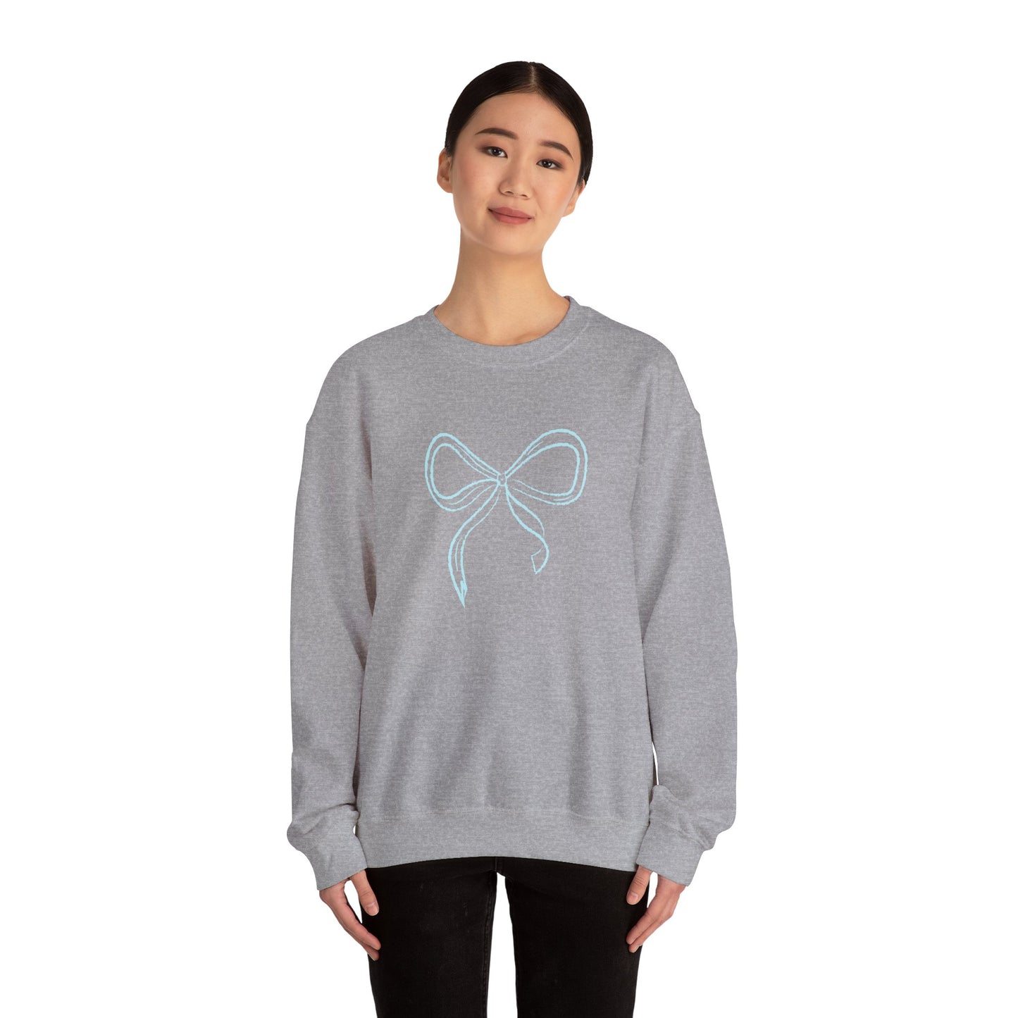 Tiffany Blue Coquette Bow Sweatshirt