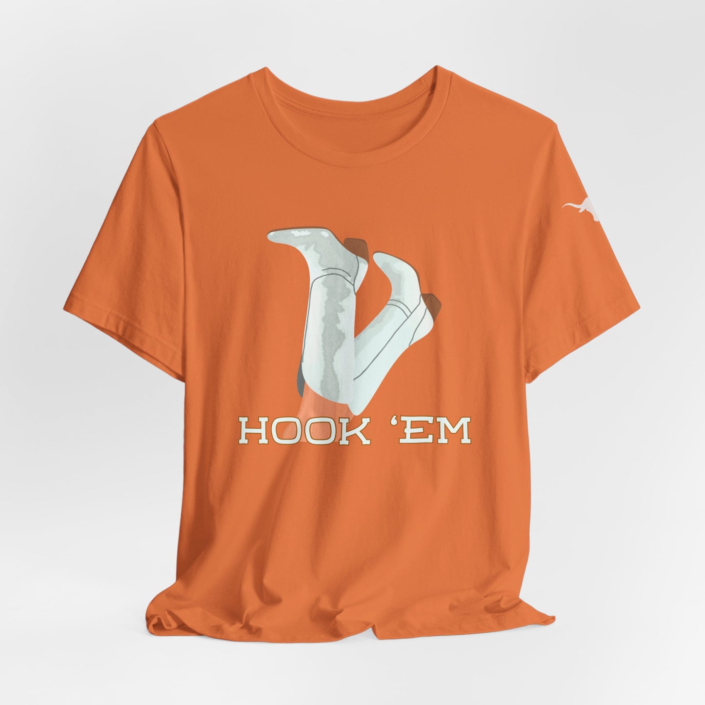 Hook Em Cowgirl Texas CrewneckTee