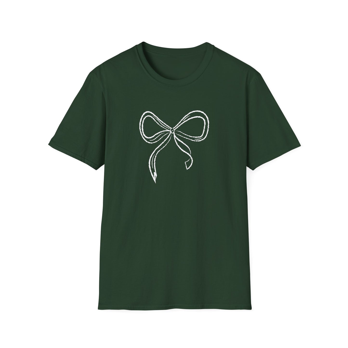 Coquette Bow Softstyle T-Shirt for Valentines and Brides