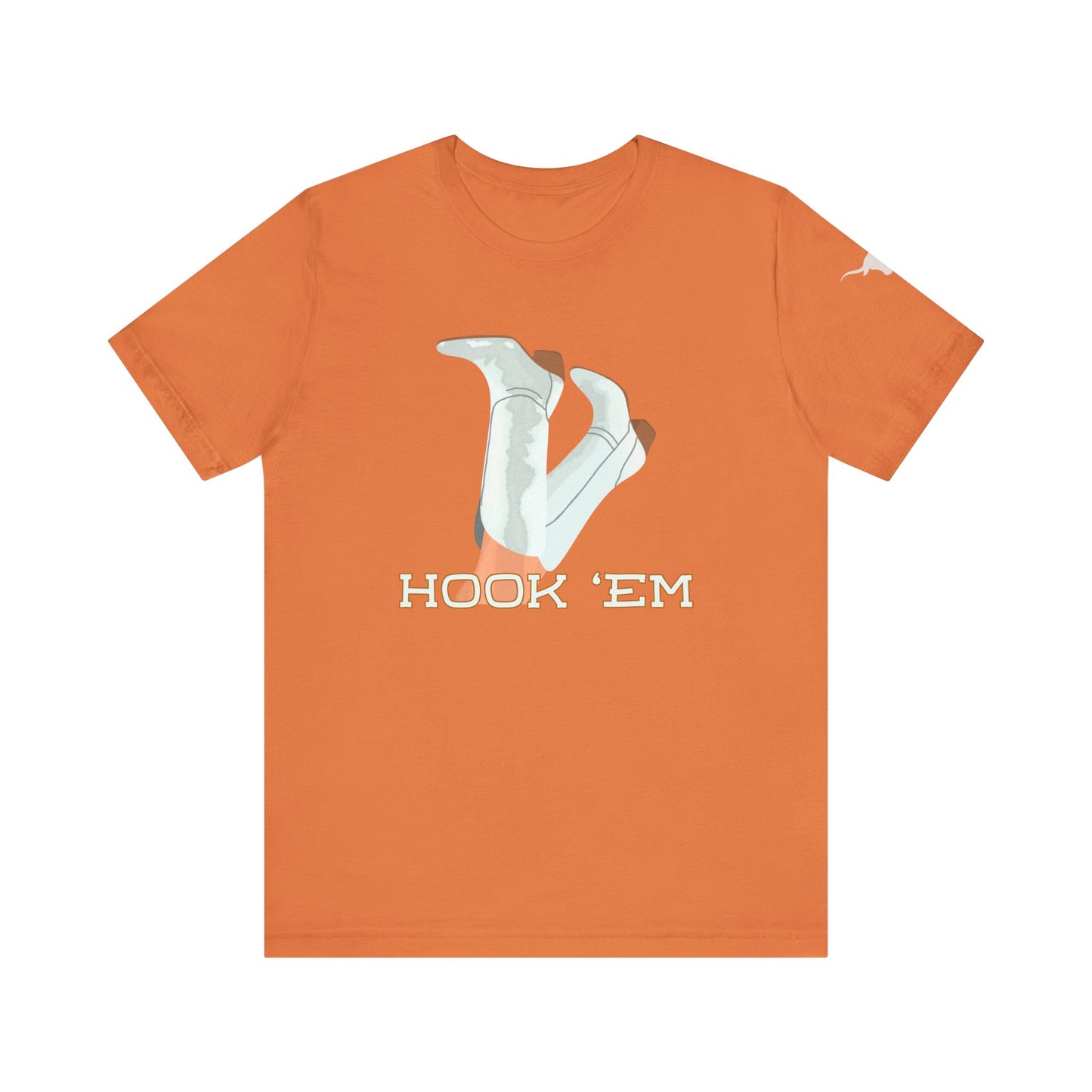 Hook Em Cowgirl Texas CrewneckTee