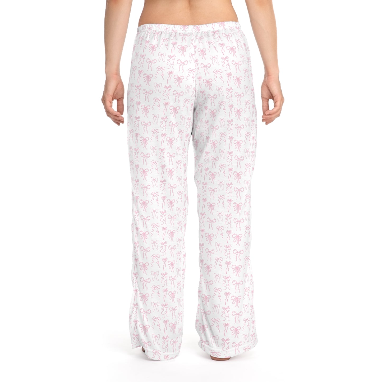 Pretty in Pink Coquette Bow Patterned Women's Pajama Pants