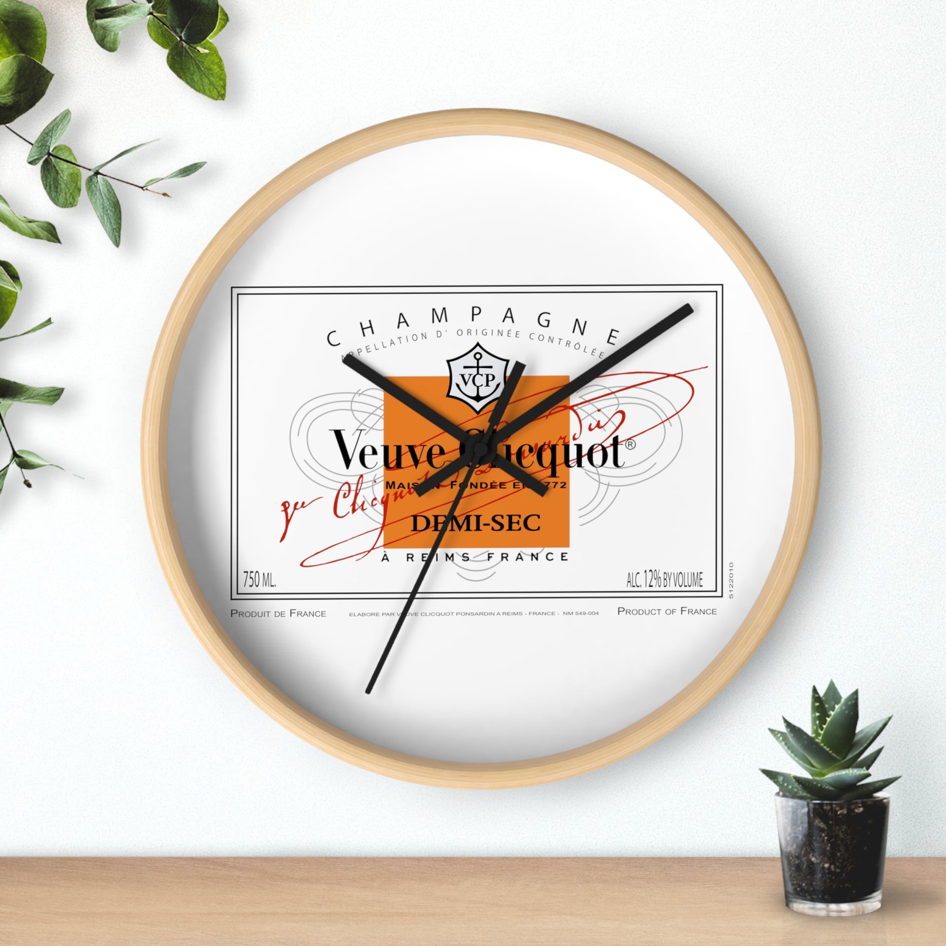 Veuve Champagne Wall clock - Latchkey