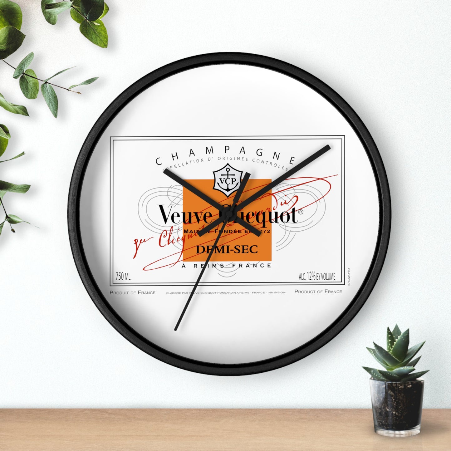 Veuve Champagne Wall clock - Latchkey